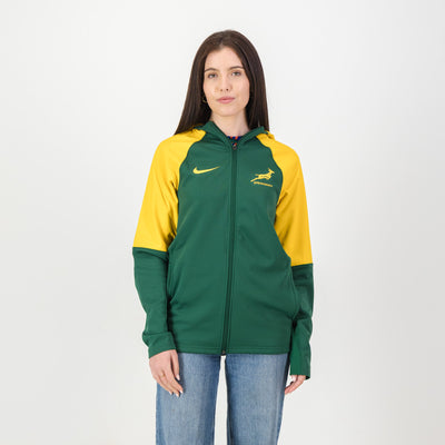 Springboks Nike Full-Zip Hoodie: Warm, Durable, Green Rugby Training Top
