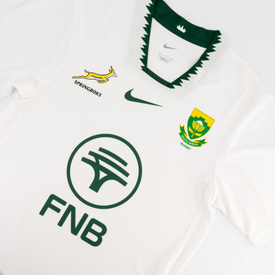 Official Springboks Stadium Away Rugby Jersey - Durable Fan-Ready White Kit