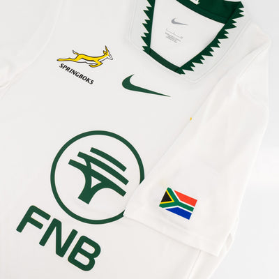 Official Springboks Stadium Away Rugby Jersey - Durable Fan-Ready White Kit