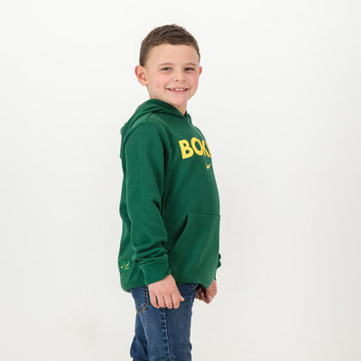 Official Nike Springboks Youth Bokke Hoodie - Cozy Green Fleece Pullover