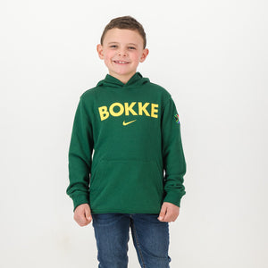 Official Nike Springboks Youth Bokke Hoodie - Cozy Green Fleece Pullover