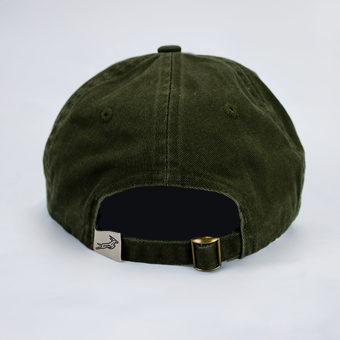 Official Springboks Military Olive Dad Cap - Stacked Logo Cotton Twill Adjustable