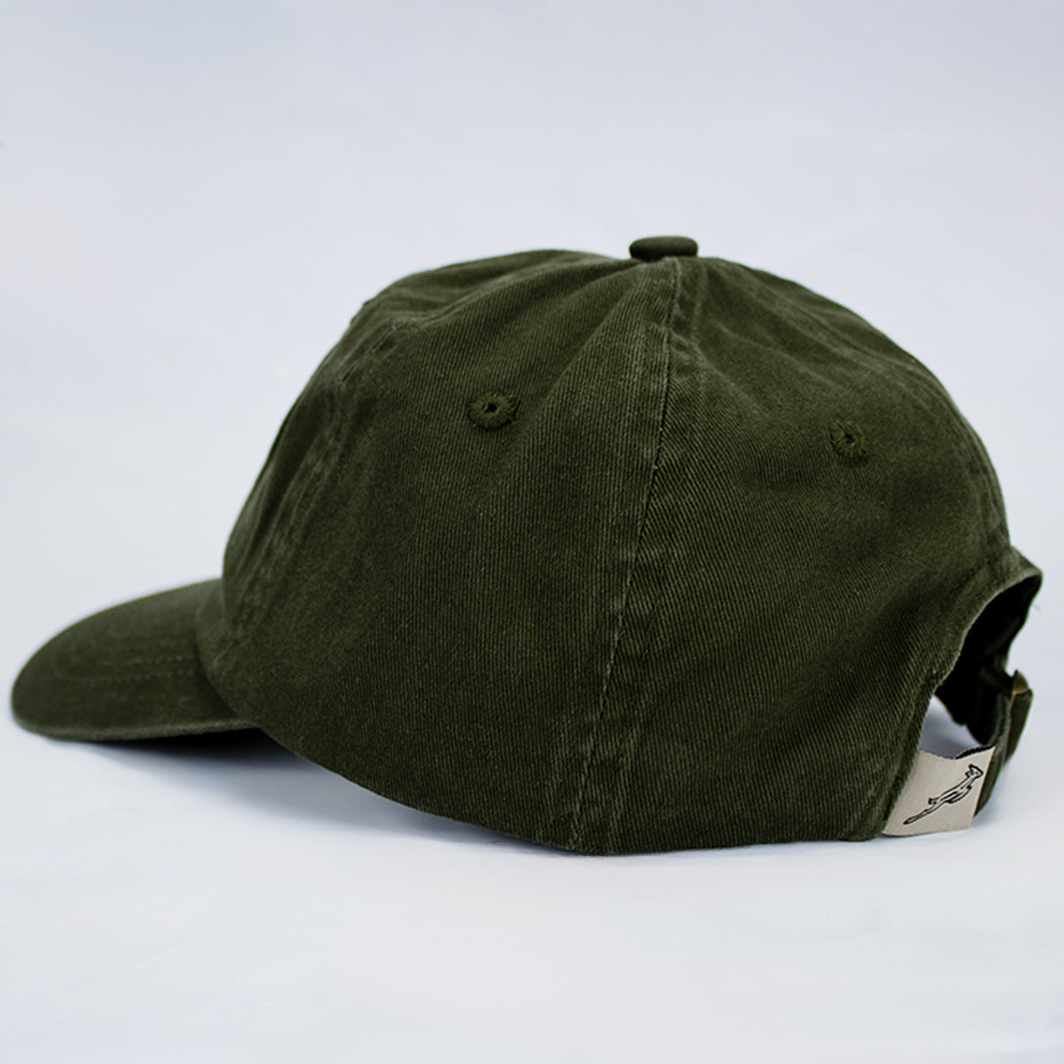 Official Springboks Military Olive Dad Cap - Stacked Logo Cotton Twill Adjustable