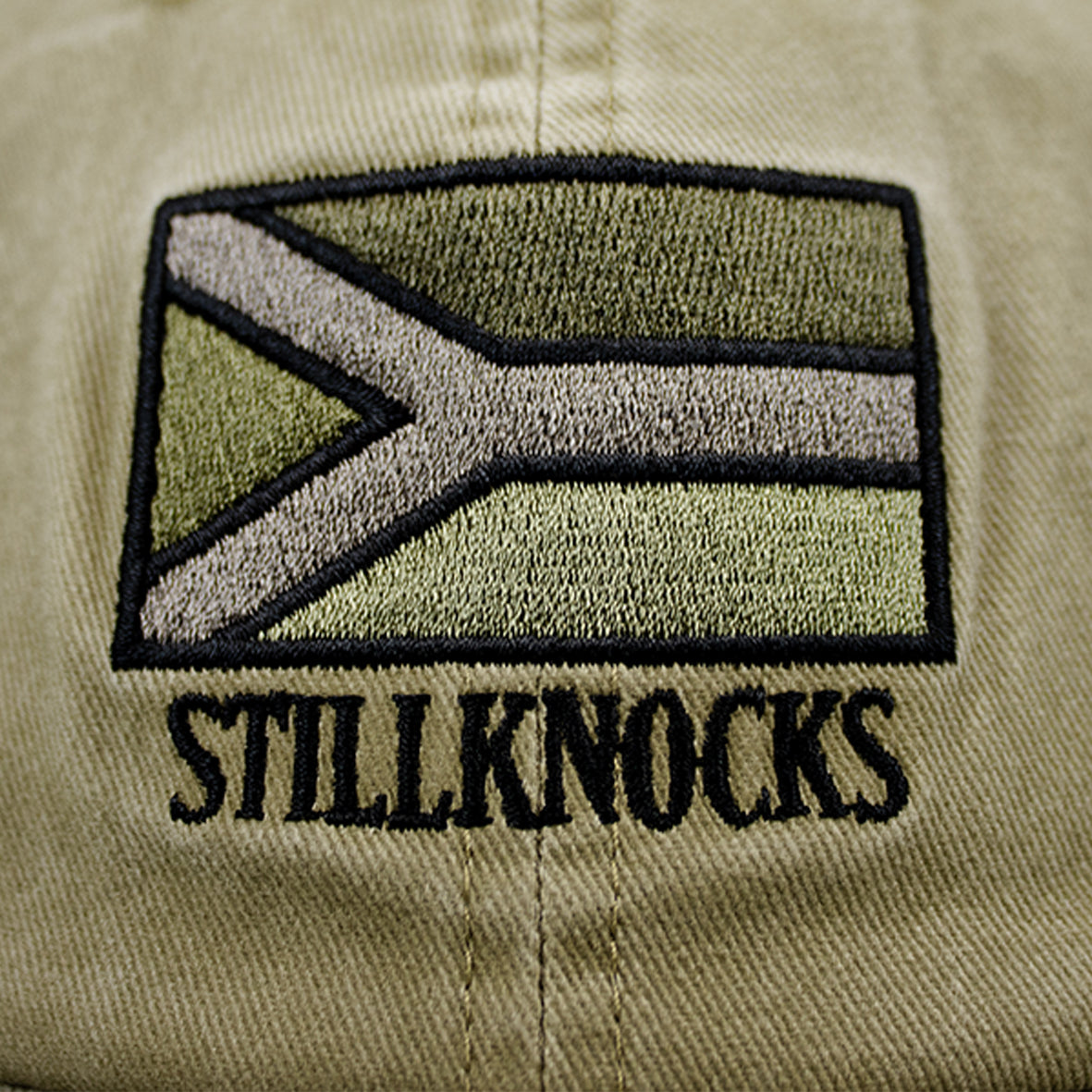 Stillknocks Military Olive Flag Dad Cap: Vintage Look, Proudly SA Embroidered Heritage
