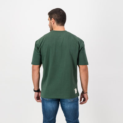 Premium Springboks National Badge Boxy Crew Tee - Ultra-Soft Heavyweight Cotton