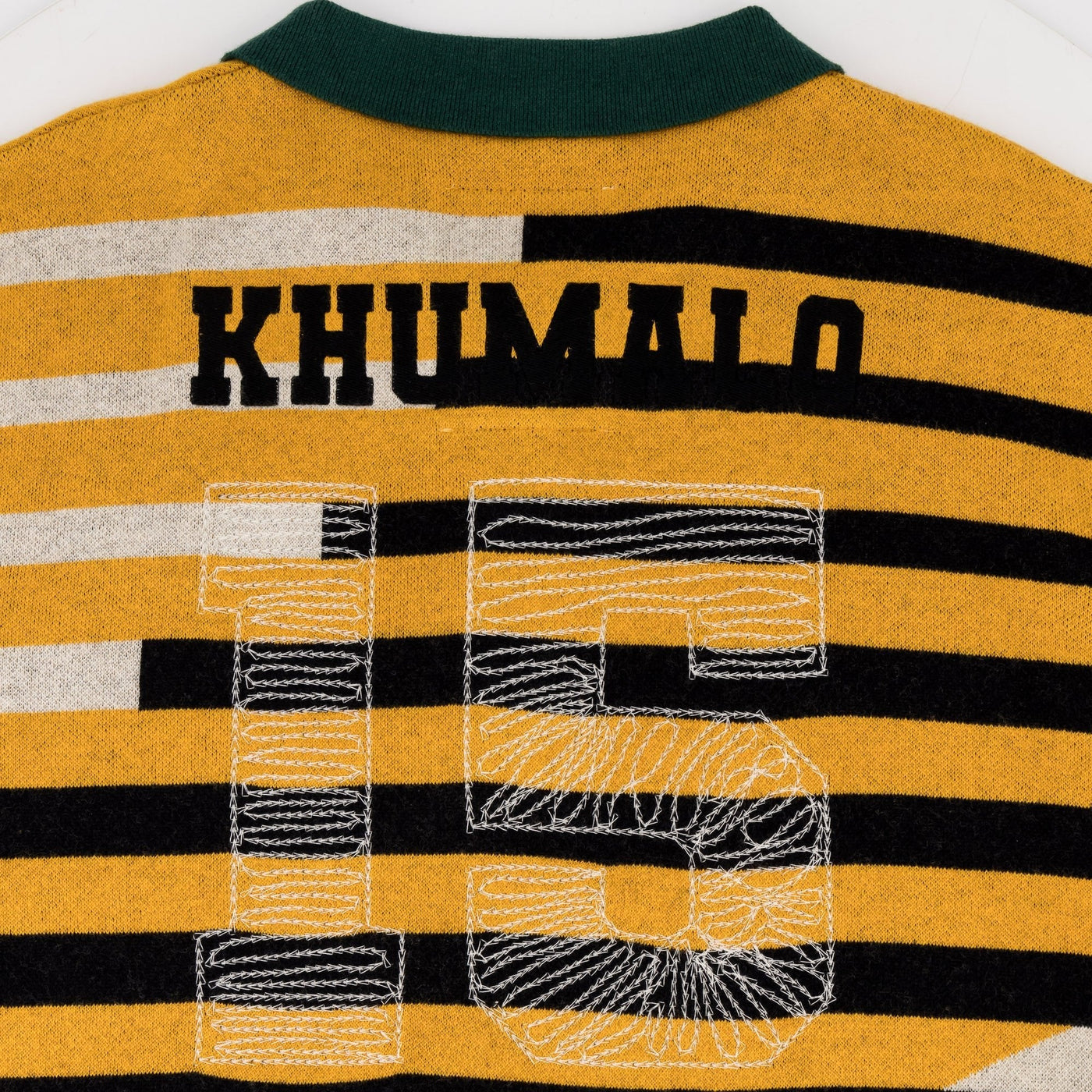 Doctor Khumalo Ivory Knit Soccer Jersey - Premium Cotton Wool Blend Fan Apparel