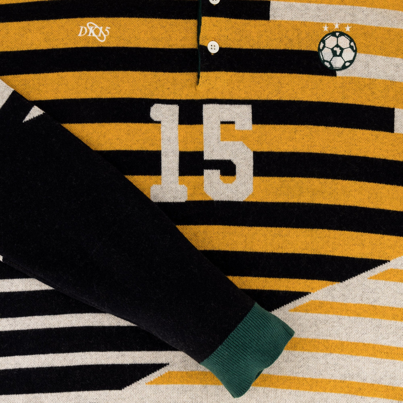 Doctor Khumalo Ivory Knit Soccer Jersey - Premium Cotton Wool Blend Fan Apparel