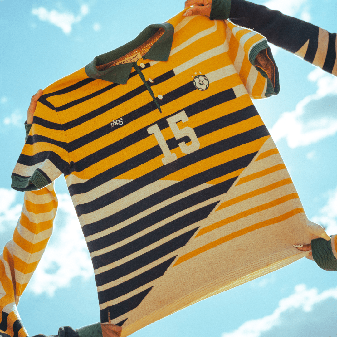 Iconic Doc Khumalo Signature Ivory Knit Jersey - Short Sleeve Football Legend Apparel