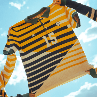 Iconic Doc Khumalo Signature Ivory Knit Jersey - Short Sleeve Football Legend Apparel