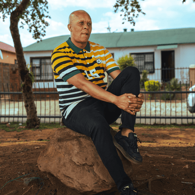 Iconic Doc Khumalo Signature Ivory Knit Jersey - Short Sleeve Football Legend Apparel