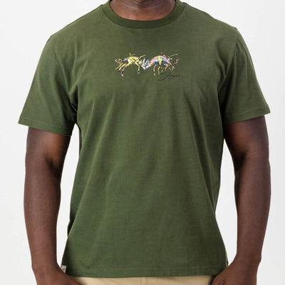 Vibrant Springboks Graffiti Kids Crew Tee: Stylish Soft Cotton Blend T-Shirt
