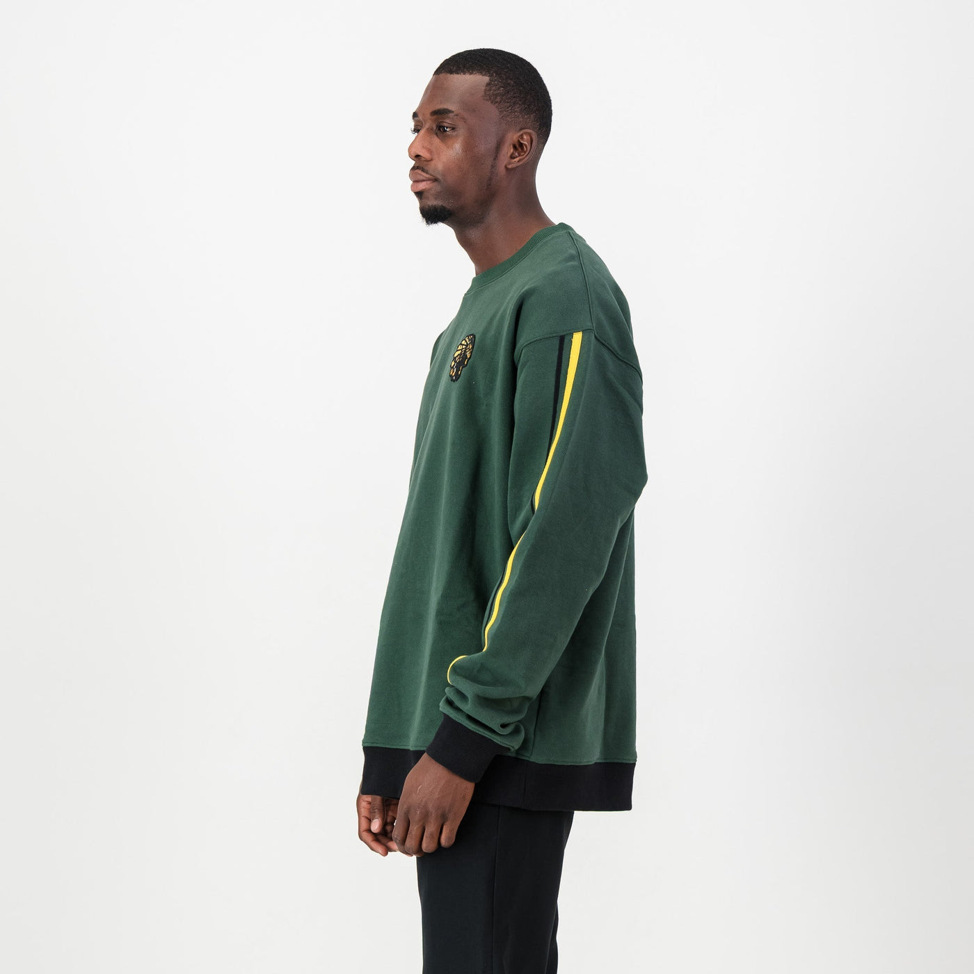 Official Kaizer Chiefs Legends OS Green Heavyweight Cotton Terry Crewneck Sweatshirt