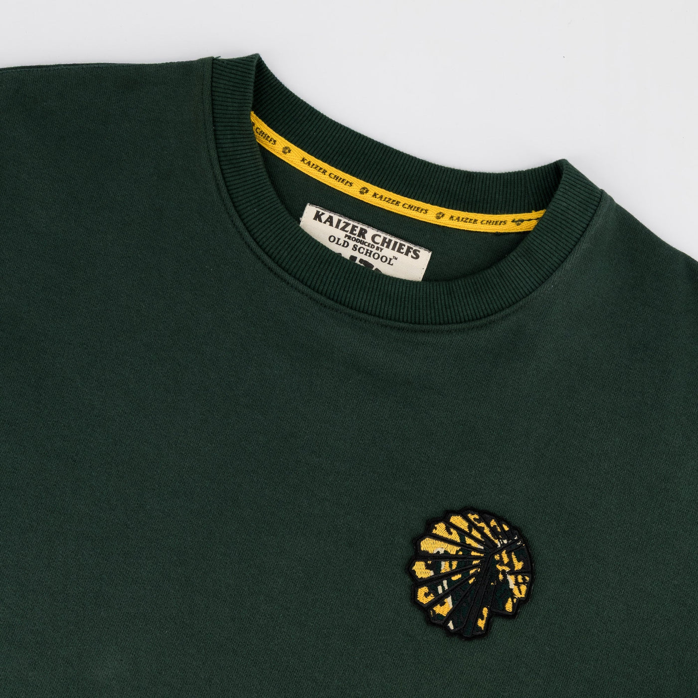 Official Kaizer Chiefs Legends OS Green Heavyweight Cotton Terry Crewneck Sweatshirt