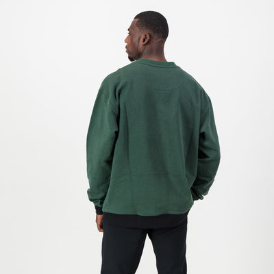 Official Kaizer Chiefs Legends OS Green Heavyweight Cotton Terry Crewneck Sweatshirt