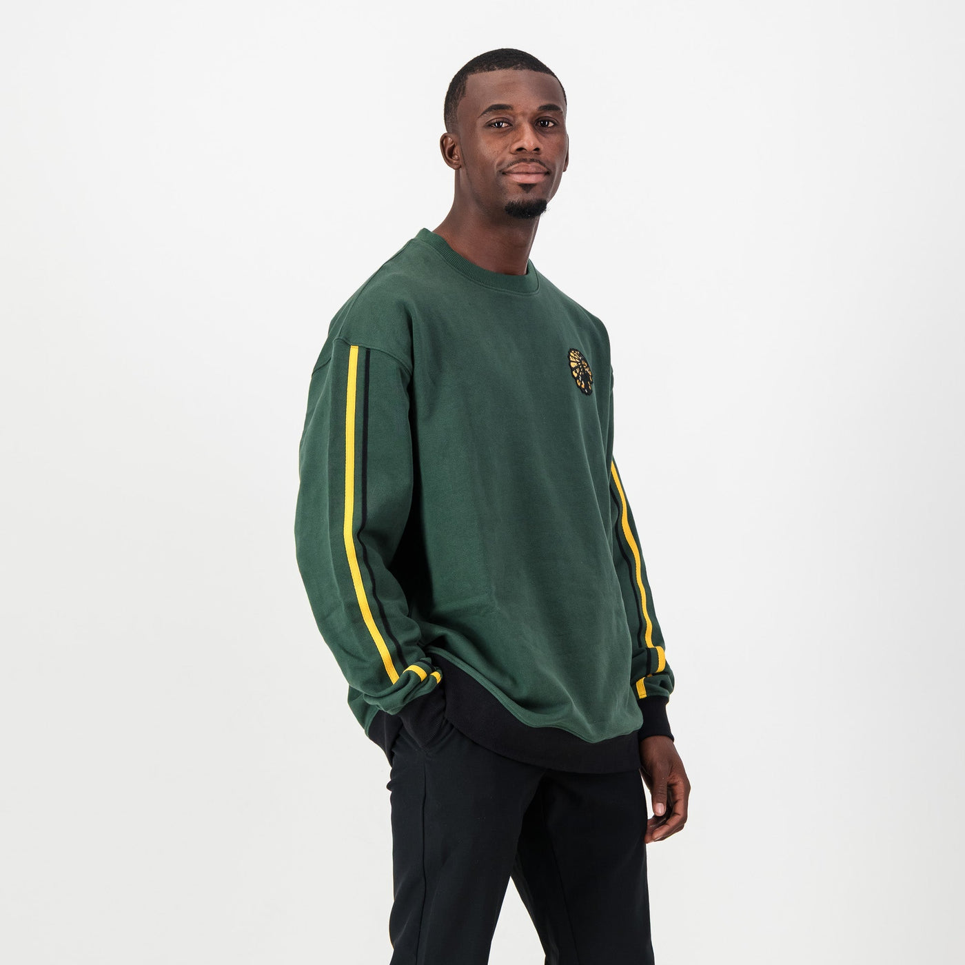 Official Kaizer Chiefs Legends OS Green Heavyweight Cotton Terry Crewneck Sweatshirt