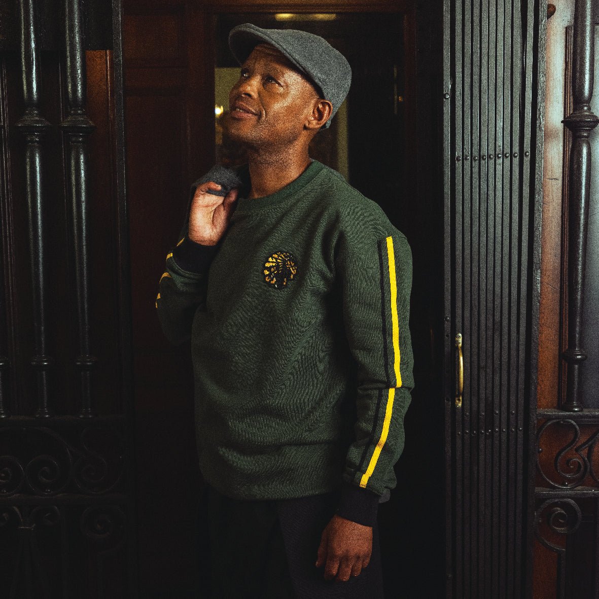 Official Kaizer Chiefs Legends OS Green Heavyweight Cotton Terry Crewneck Sweatshirt