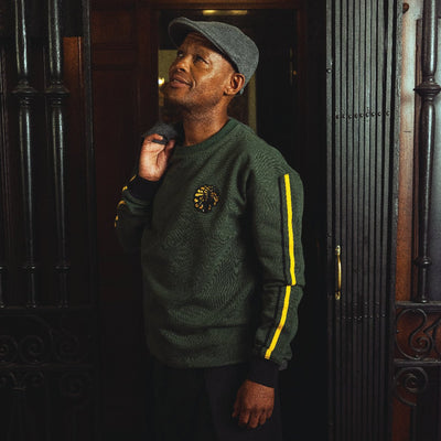 Official Kaizer Chiefs Legends OS Green Heavyweight Cotton Terry Crewneck Sweatshirt