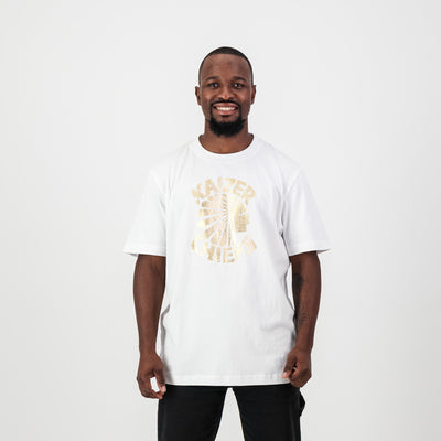 Kaizer Chiefs Vintage White Regular Crew Tee Premium Cotton Fan Apparel