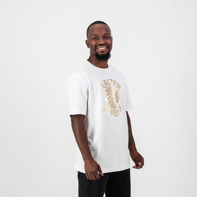Kaizer Chiefs Vintage White Regular Crew Tee Premium Cotton Fan Apparel