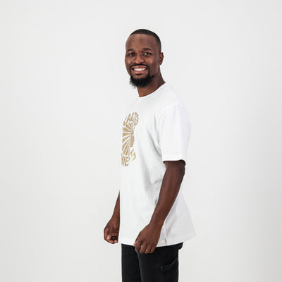 Kaizer Chiefs Vintage White Regular Crew Tee Premium Cotton Fan Apparel