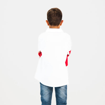 Youth Lions Rugby Long Sleeve Polo Jersey: Iconic Team Fan Apparel for Kids