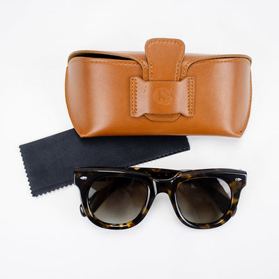 Classic Tortoise Shell Sunglasses: Polarized Lenses, Durable Acetate Frame for Style