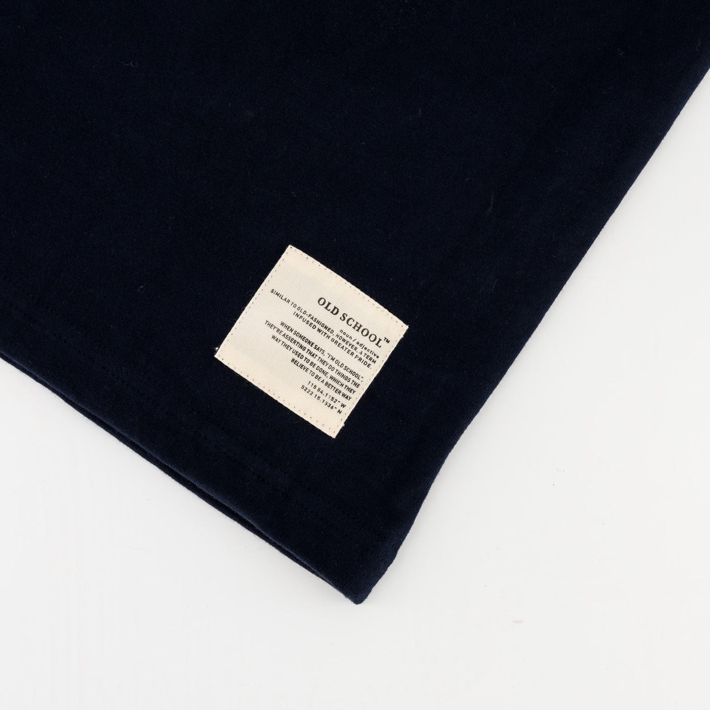 Ultra-Soft Navy Cotton Crew Neck Tee with 3D Logo Print