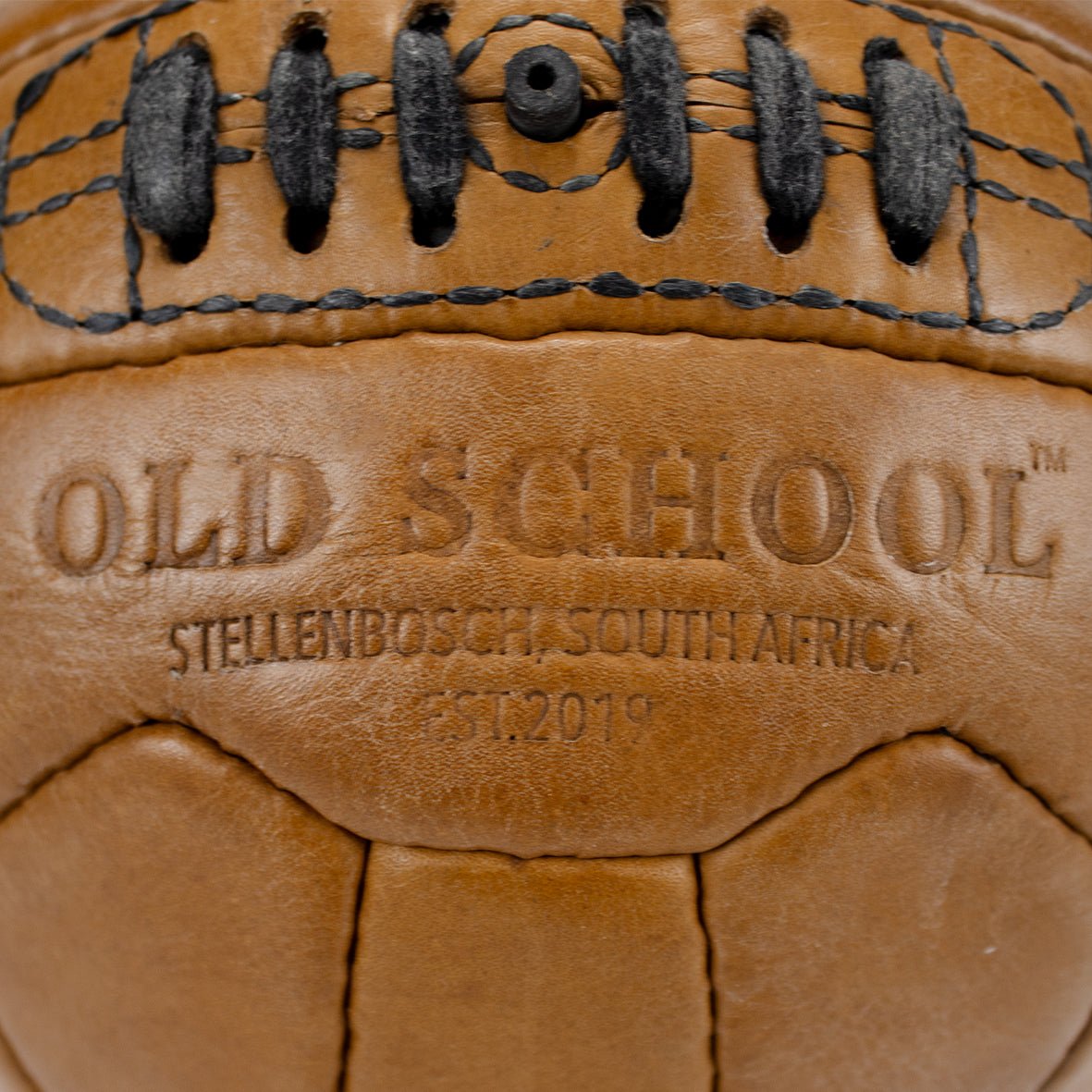Premium Old School Light Brown Leather Soccer Ball for Play and Collection