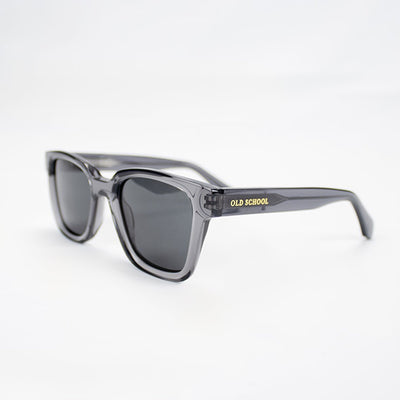 Old School Rectangle Sunglasses: Polarized Grey Lenses, Durable Acetate Frames