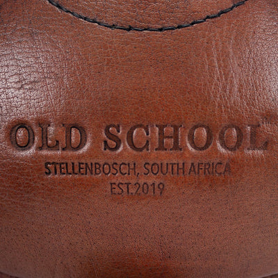 Premium Customized Leather Rugby Ball: Old School Shield Embossed Collector's Item