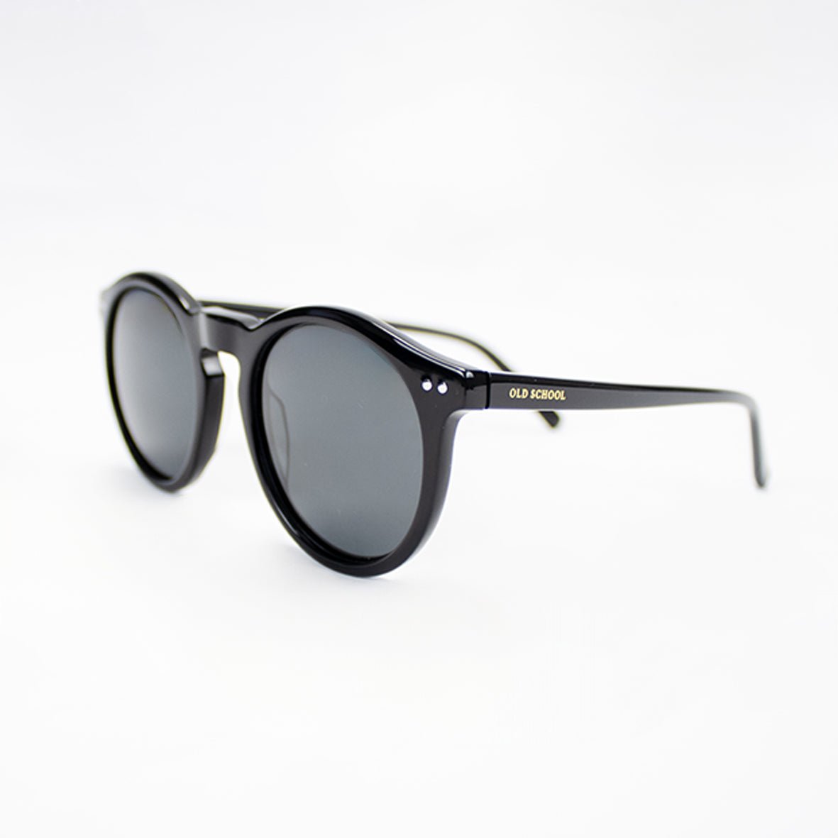 Classic Round Black Sunglasses for Men Women, Polarized Lens, UV Protection