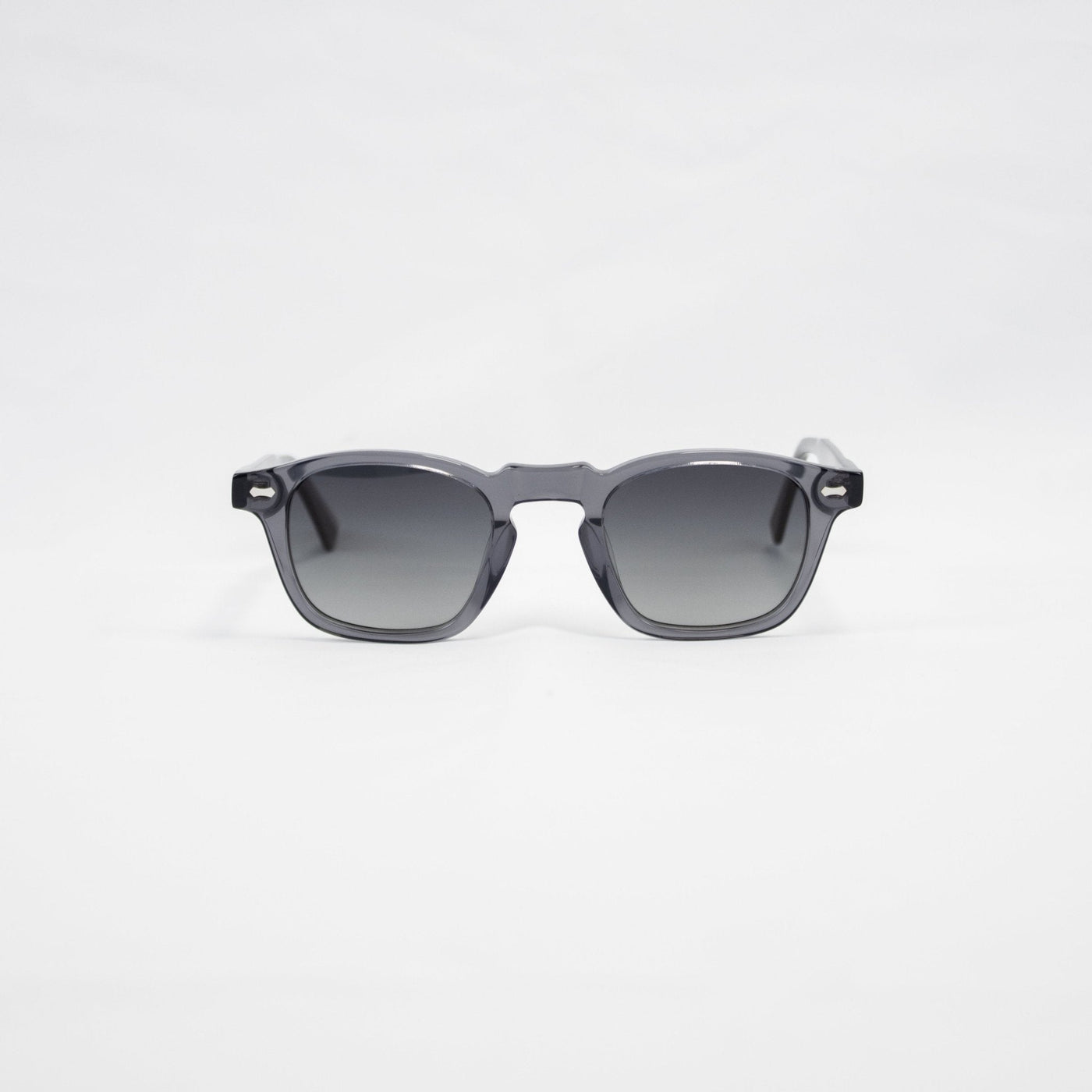 Classic Square Charcoal Sunglasses with Polarized Lenses, Unisex UV Protection