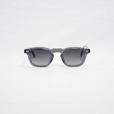 Classic Square Charcoal Sunglasses with Polarized Lenses, Unisex UV Protection