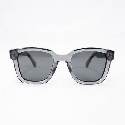 Old School Rectangle Sunglasses: Polarized Grey Lenses, Durable Acetate Frames