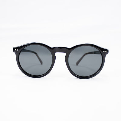 Classic Round Black Sunglasses for Men Women, Polarized Lens, UV Protection
