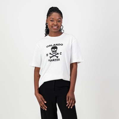 Official Orlando Pirates Graphic Crew Neck Tee: Soft Sueded Cotton