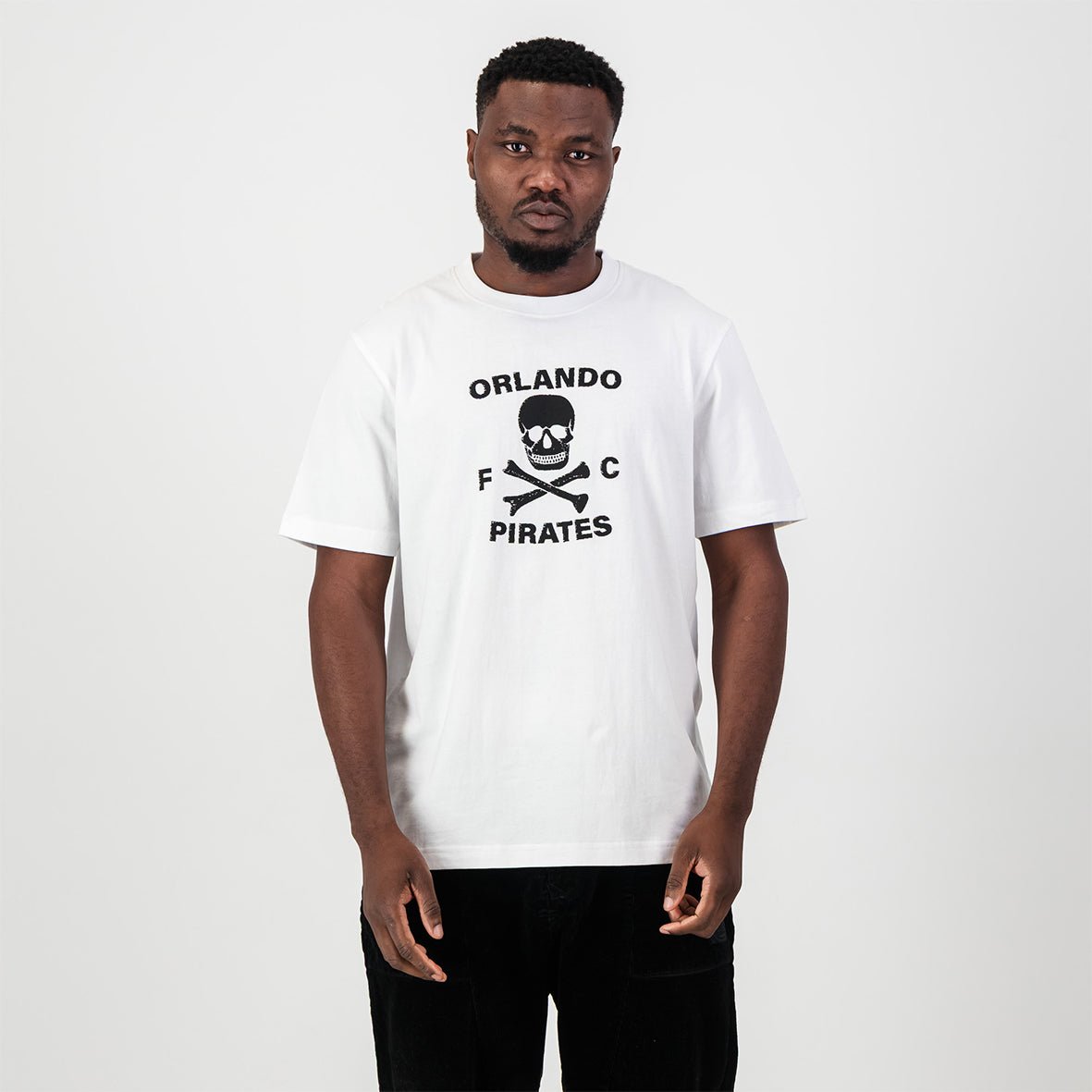 Official Orlando Pirates Graphic Crew Neck Tee: Soft Sueded Cotton