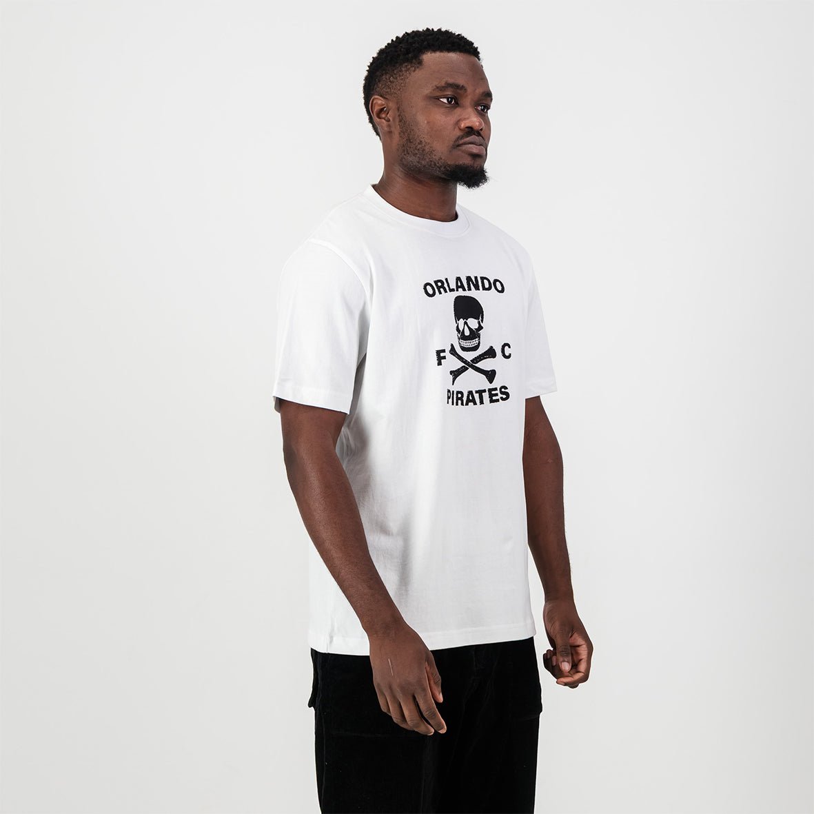 Official Orlando Pirates Graphic Crew Neck Tee: Soft Sueded Cotton