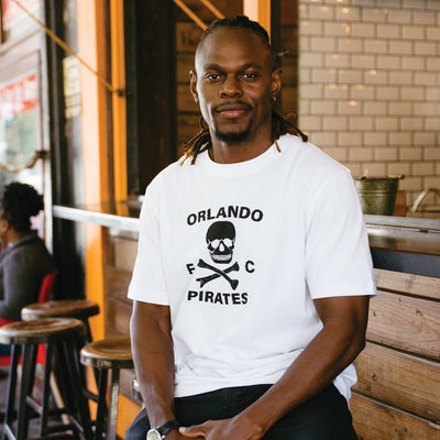Official Orlando Pirates Graphic Crew Neck Tee: Soft Sueded Cotton