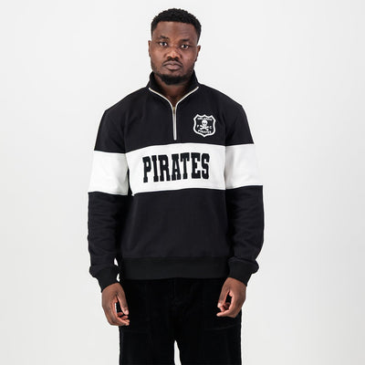 Orlando Pirates Official Black Quarter Zip Sweatshirt – Ultimate Fan Comfort & Style