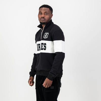 Orlando Pirates Official Black Quarter Zip Sweatshirt – Ultimate Fan Comfort & Style