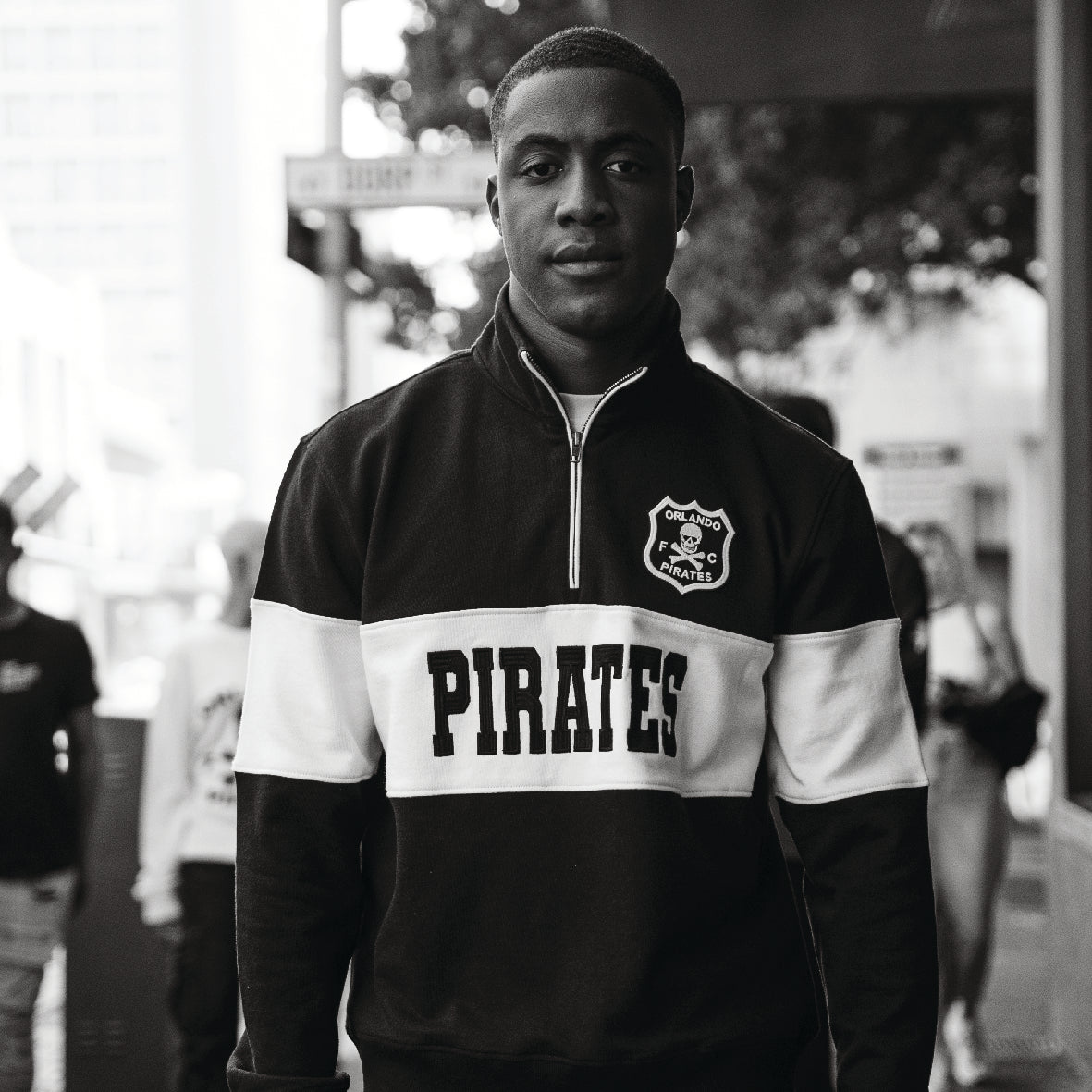 Orlando Pirates Official Black Quarter Zip Sweatshirt – Ultimate Fan Comfort & Style