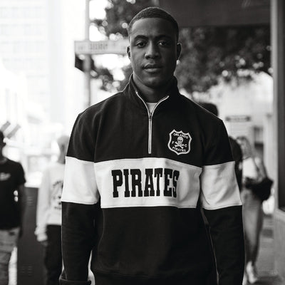 Orlando Pirates Official Black Quarter Zip Sweatshirt – Ultimate Fan Comfort & Style