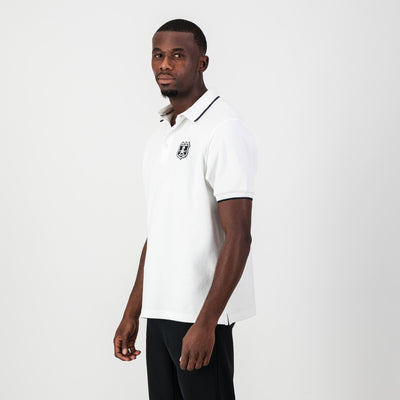 Orlando Pirates White Tipped Polo Shirt - Classic Cotton Fanwear