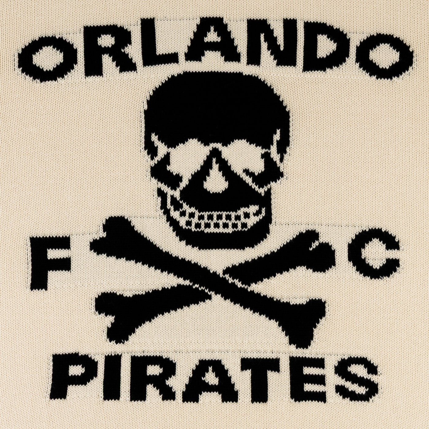 Orlando Pirates Xbone Crew Knit Long Sleeve Jersey – Ivory Skull & Bones