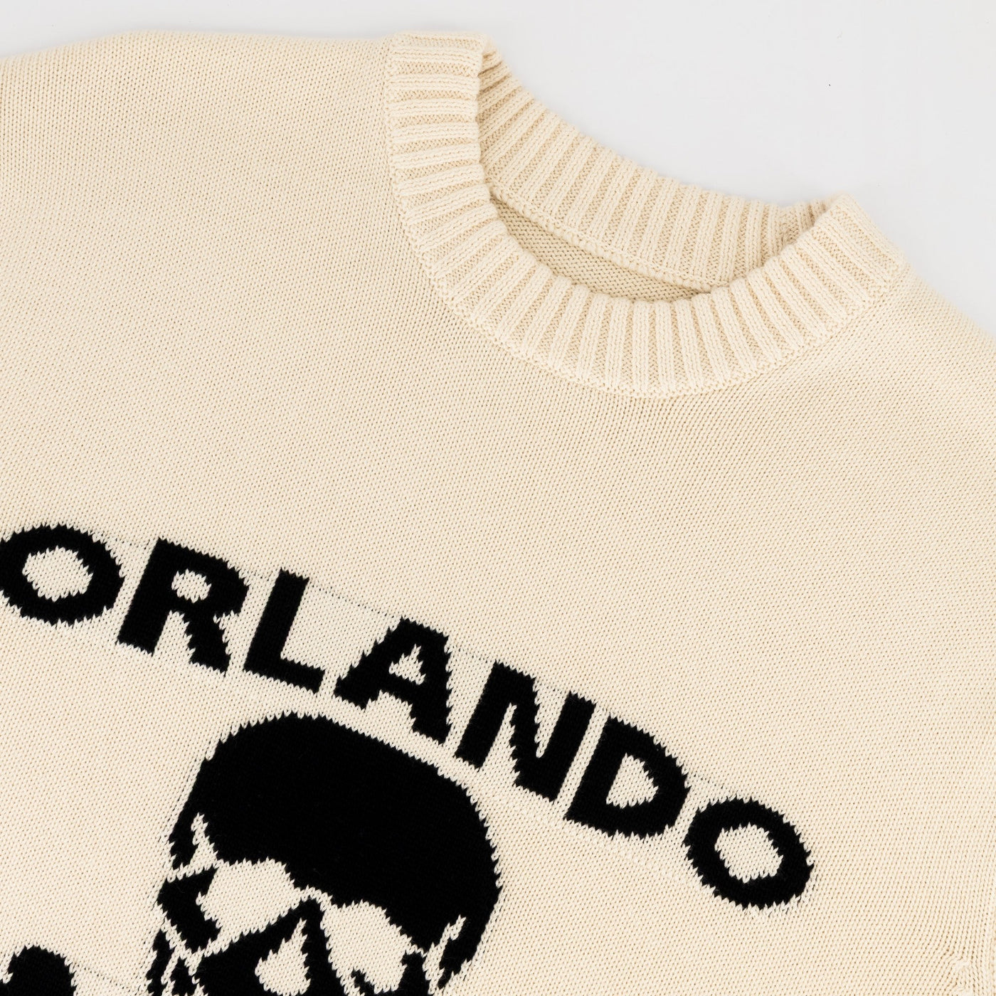 Orlando Pirates Xbone Crew Knit Long Sleeve Jersey – Ivory Skull & Bones
