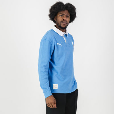 Limited Edition Bulls Daisy Palace Blue Long Sleeve Rugby Jersey