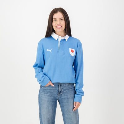 Limited Edition Bulls Daisy Palace Blue Long Sleeve Rugby Jersey