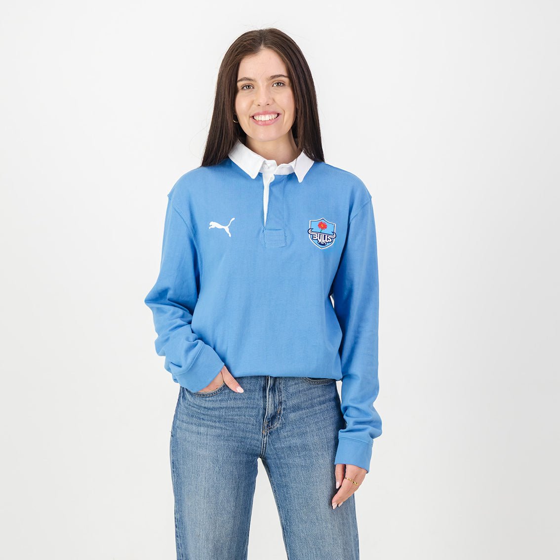 Provincial Bulls Palace Blue Long Sleeve Rugby Jersey: Classic Heritage Fan Apparel