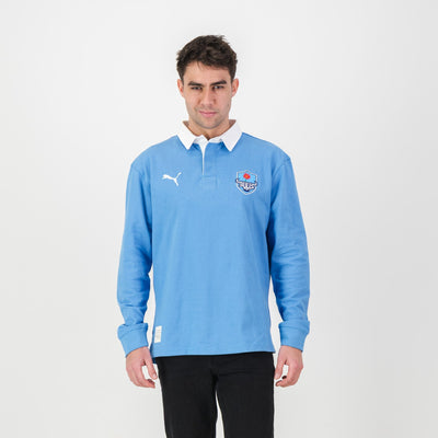 Provincial Bulls Palace Blue Long Sleeve Rugby Jersey: Classic Heritage Fan Apparel